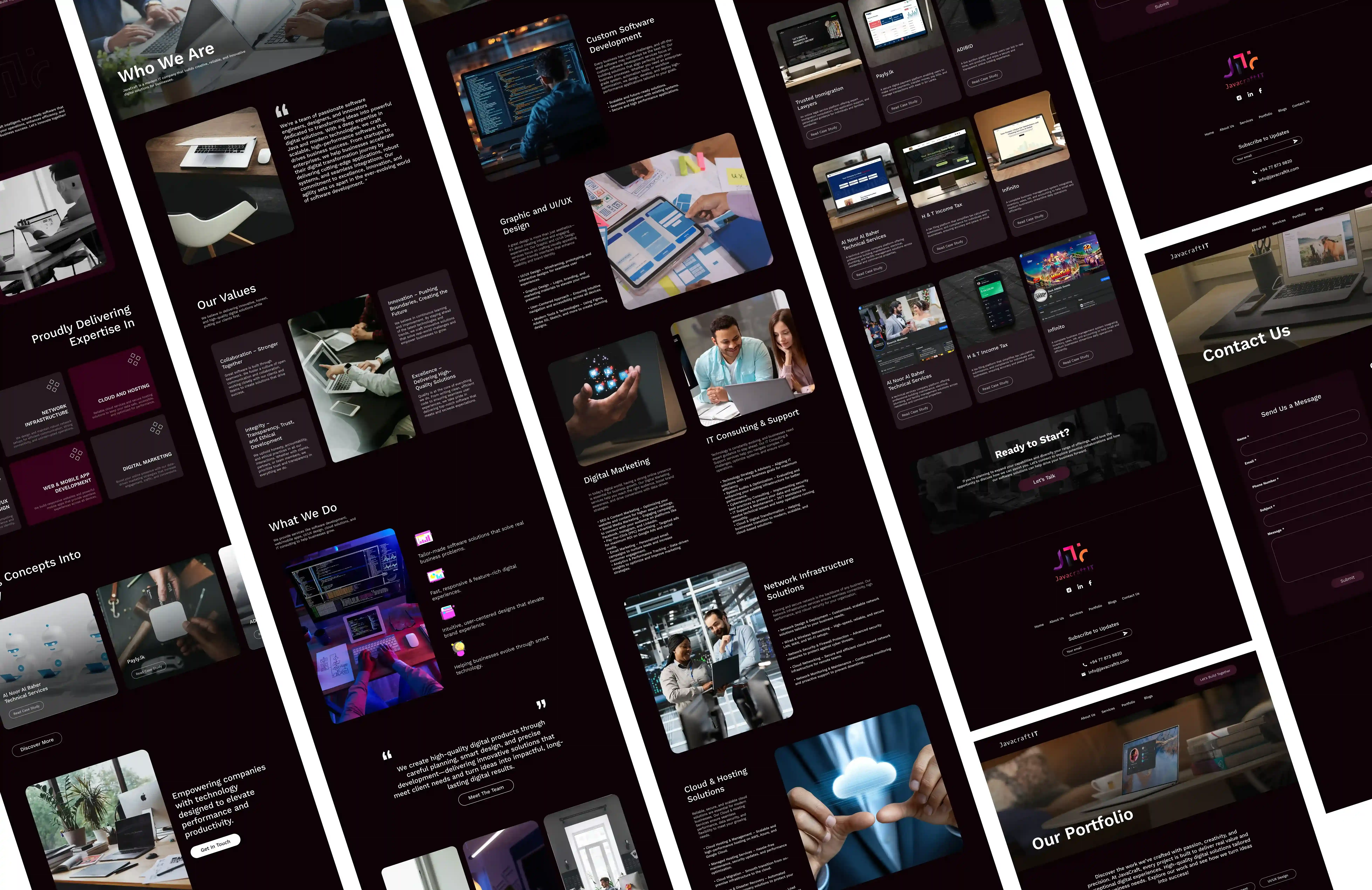 Javacraft IT — Web Application UI