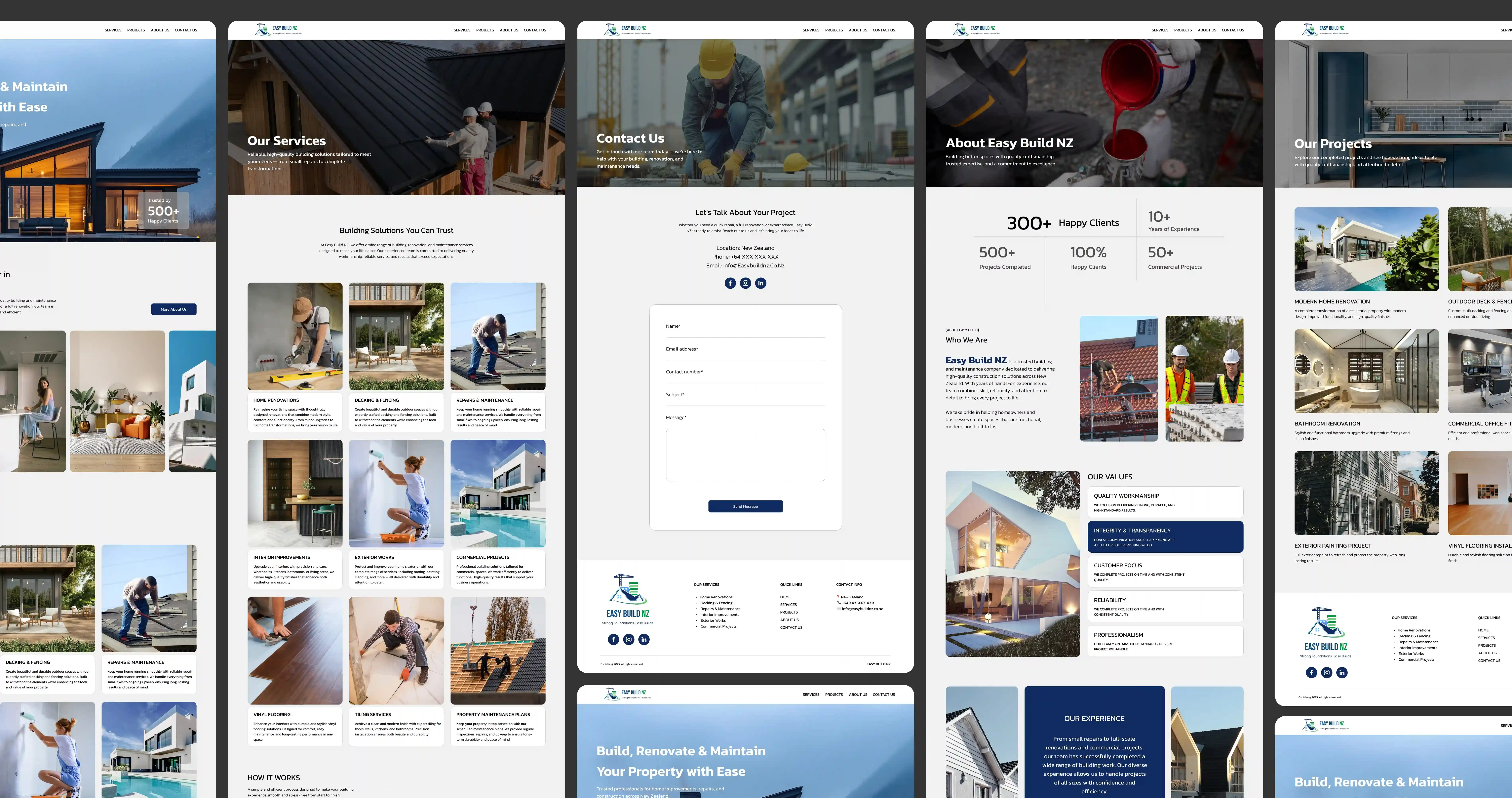 Easy Build — Maintenance UI