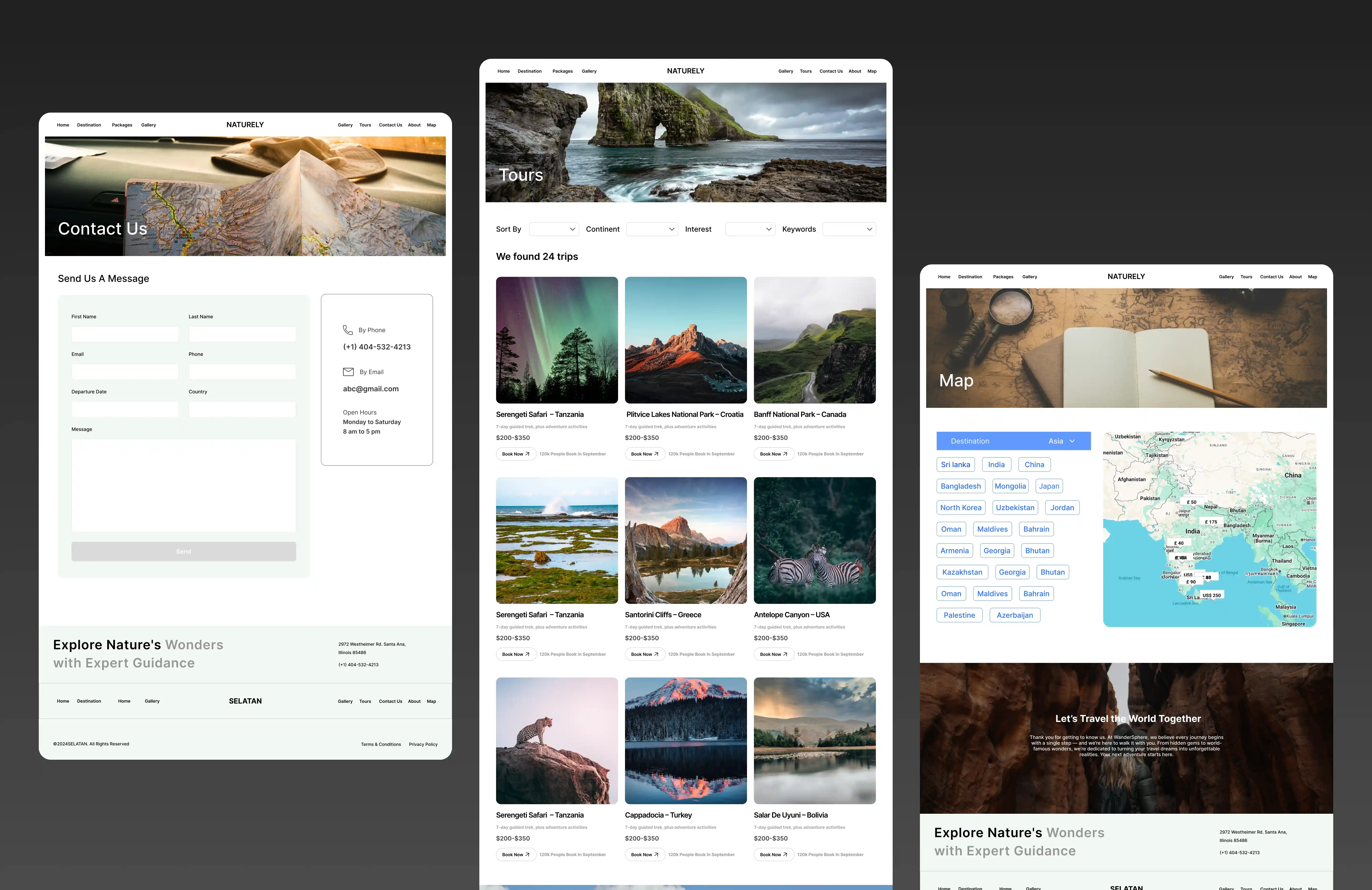 Naturely — Travel & Adventure UI