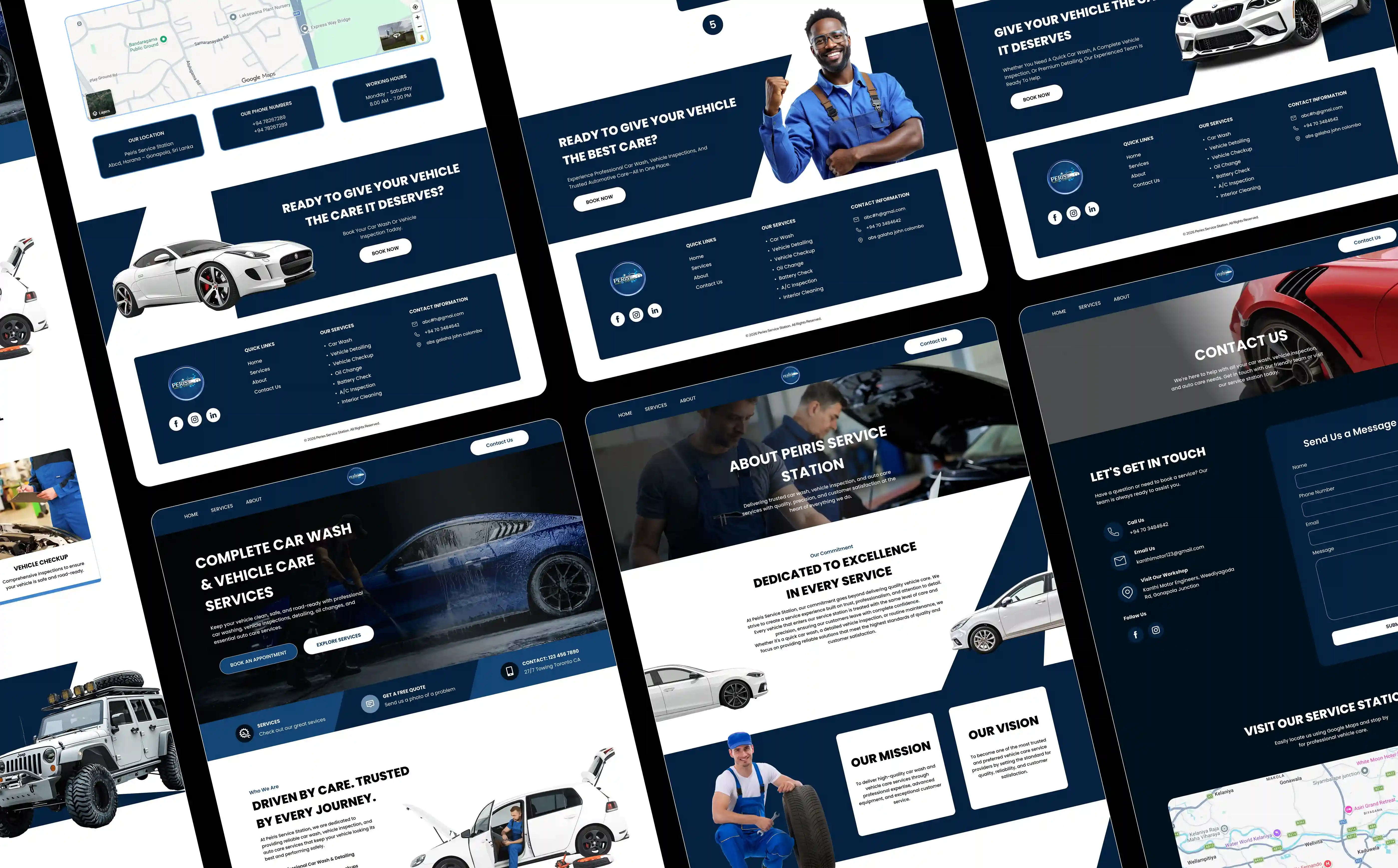 Peries Services — Web Application UI