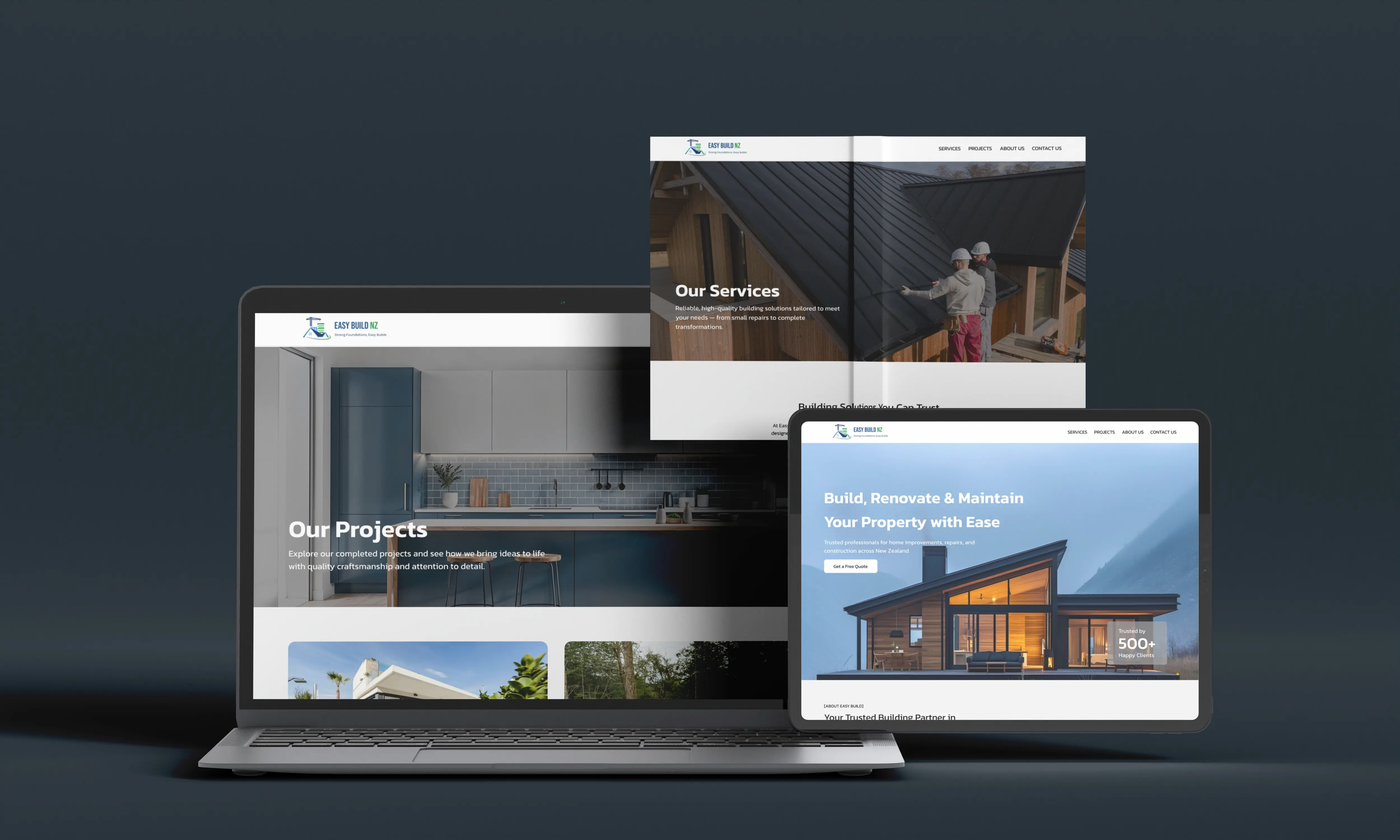 Easy Build — Maintenance UI