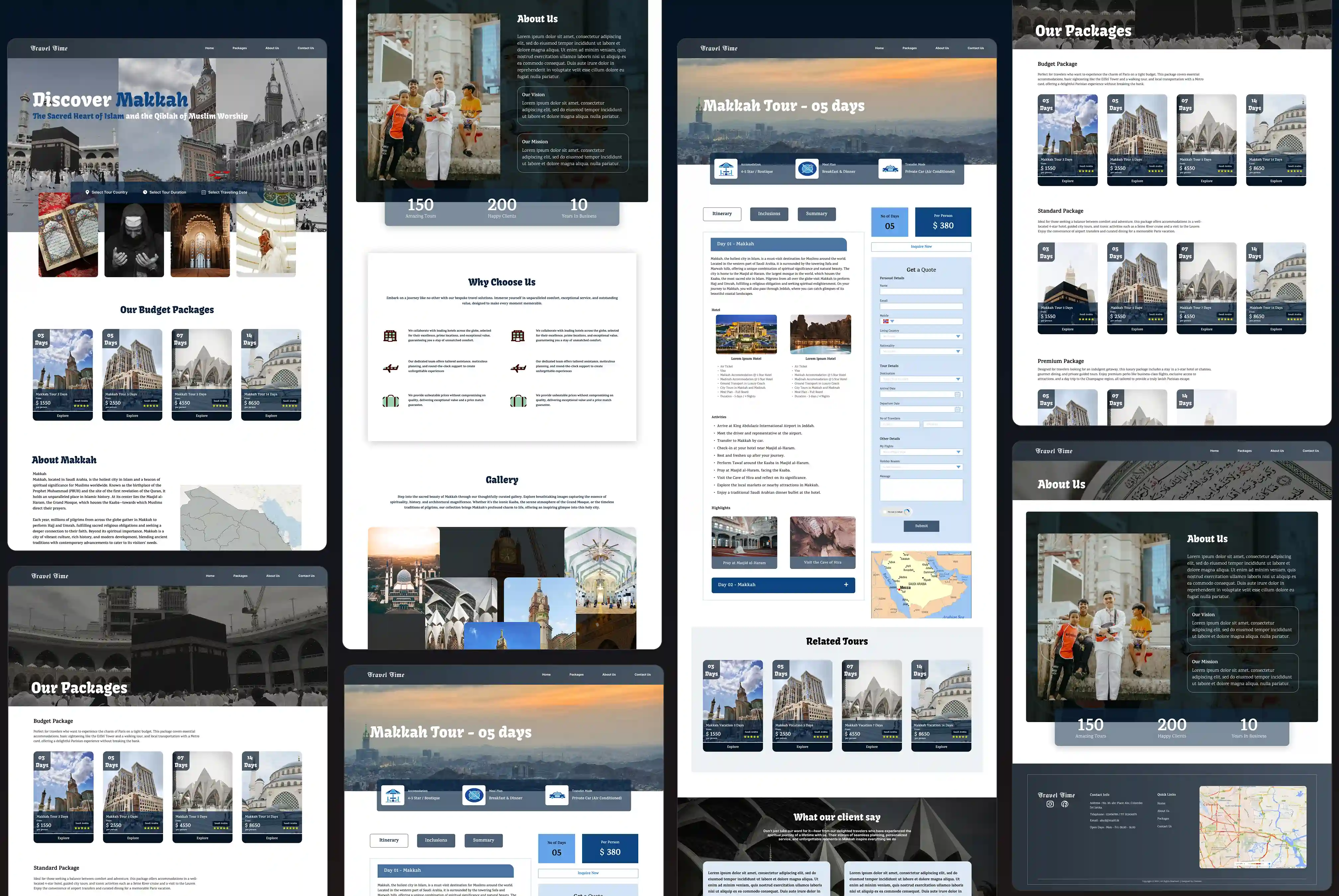 Makkha Travels — Travel Agency Website UI