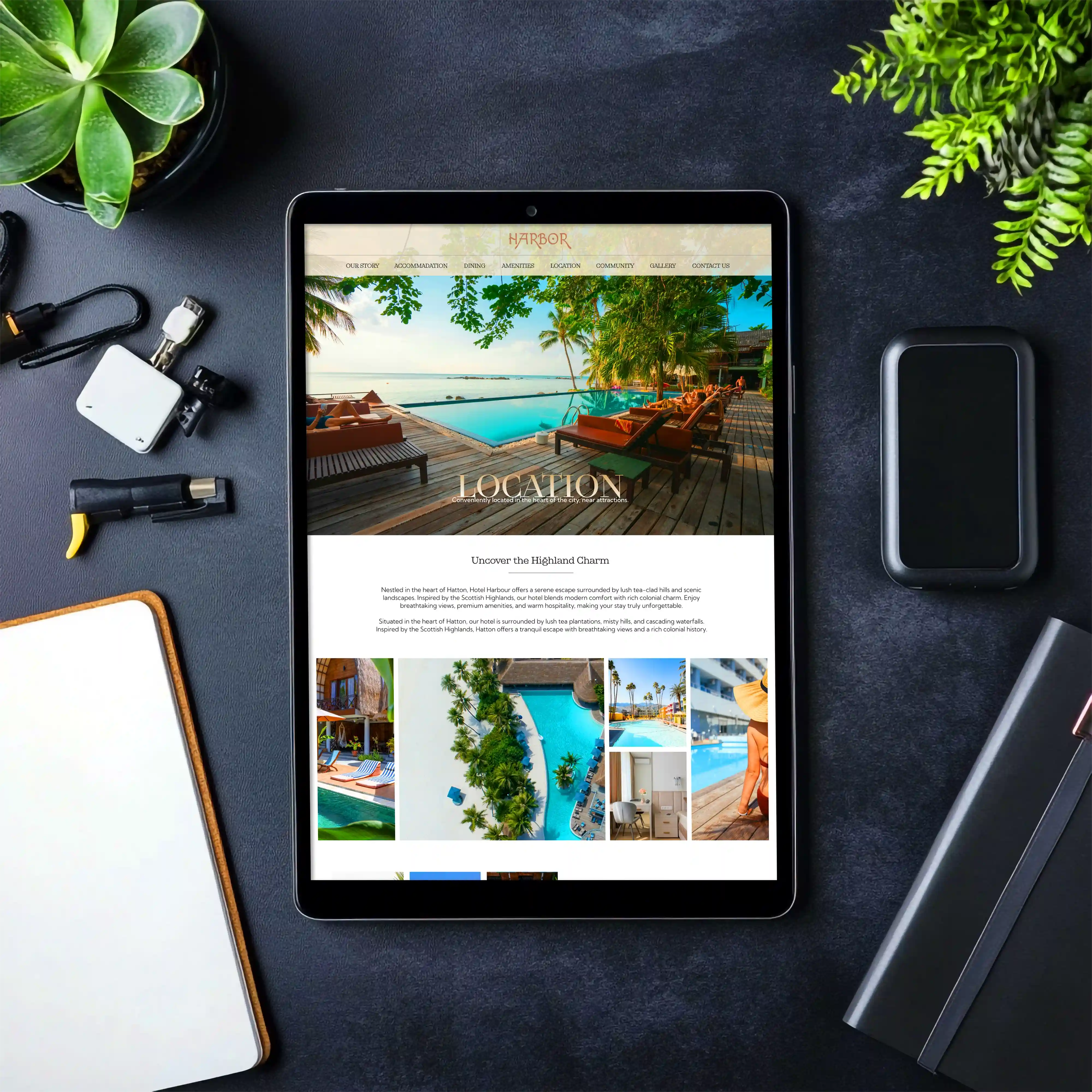 Harbor Hotel — Luxury Hotel UI