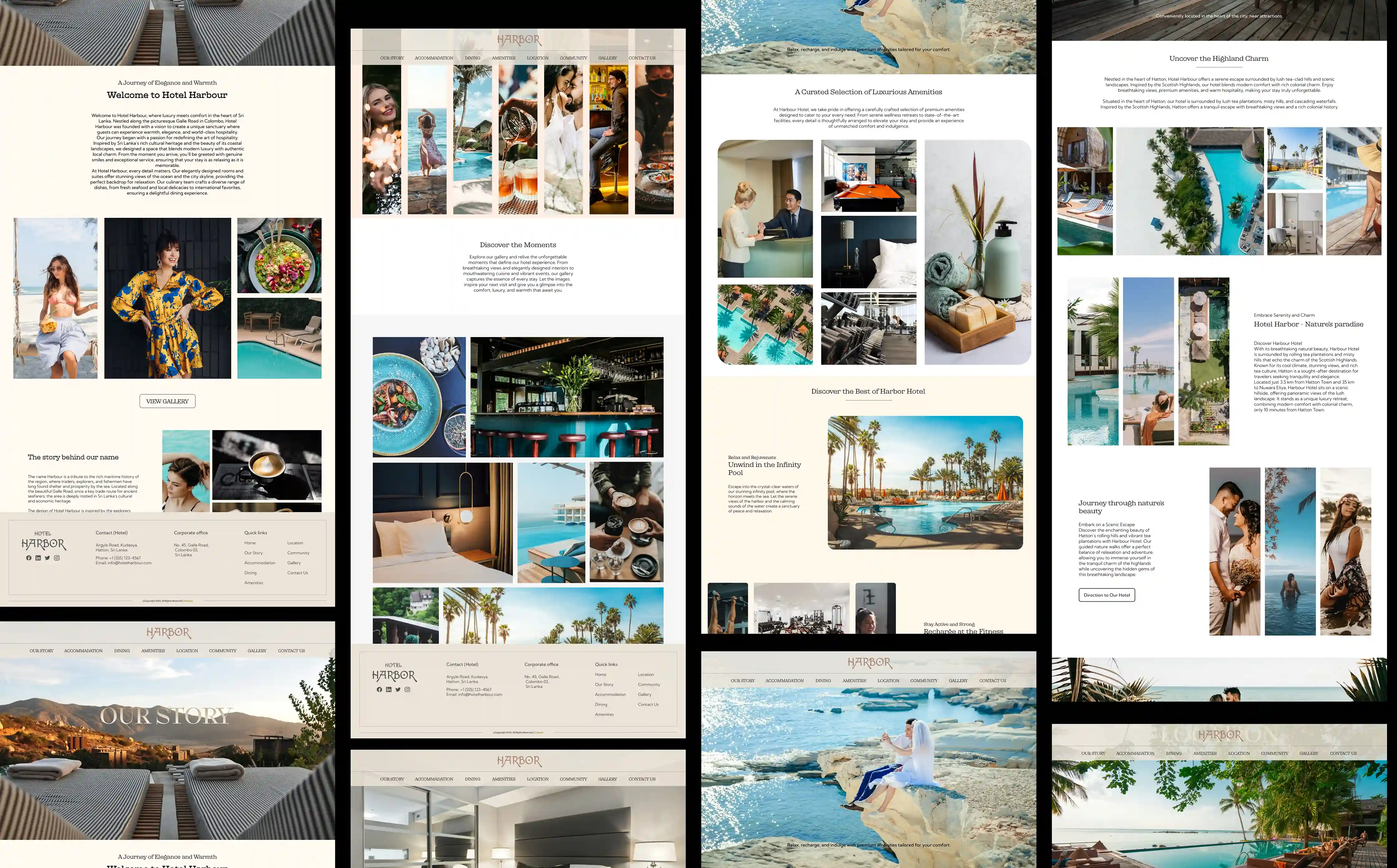 Harbor Hotel — Luxury Hotel UI
