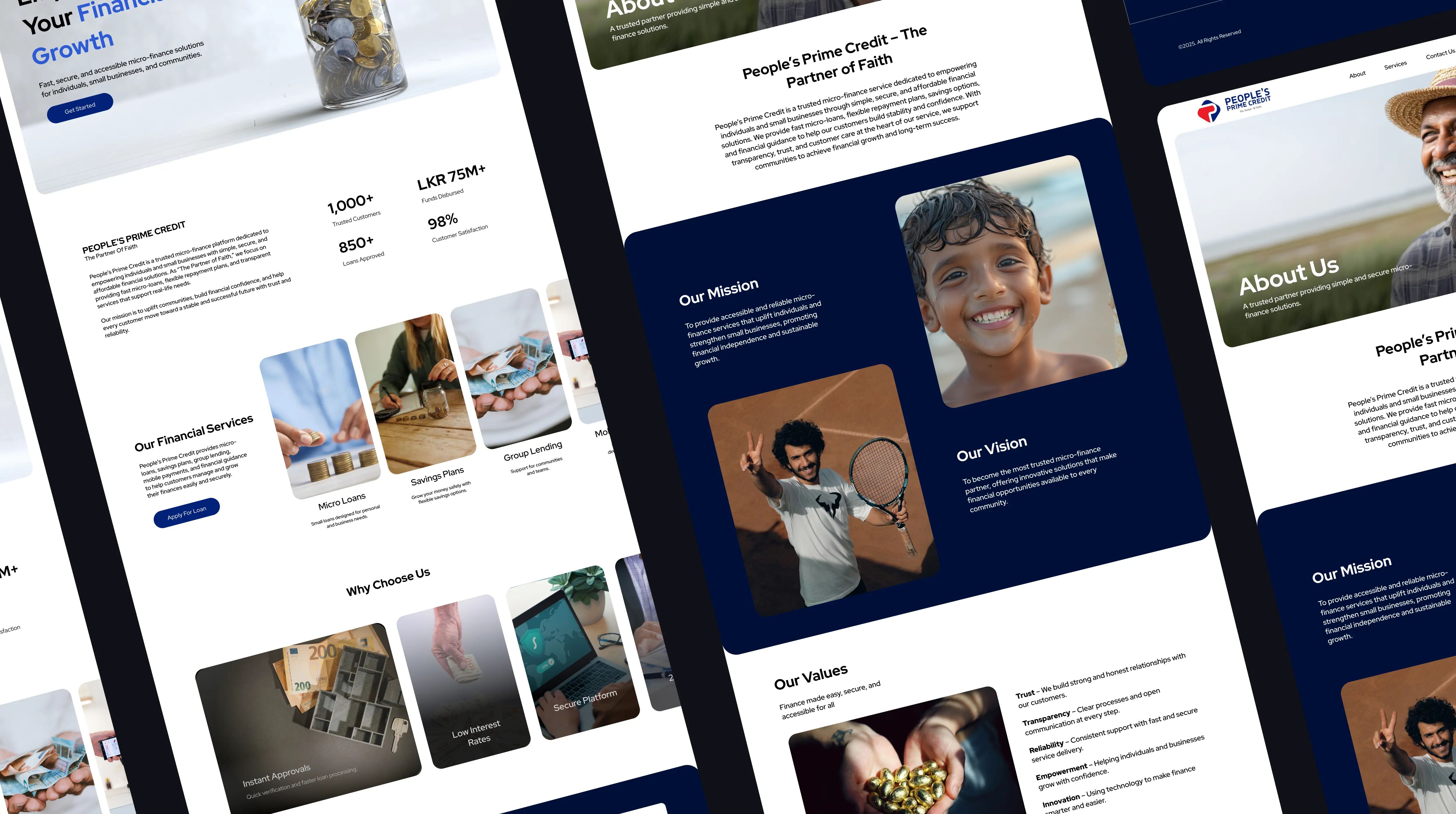 People's Prime Credit — Web Application UI