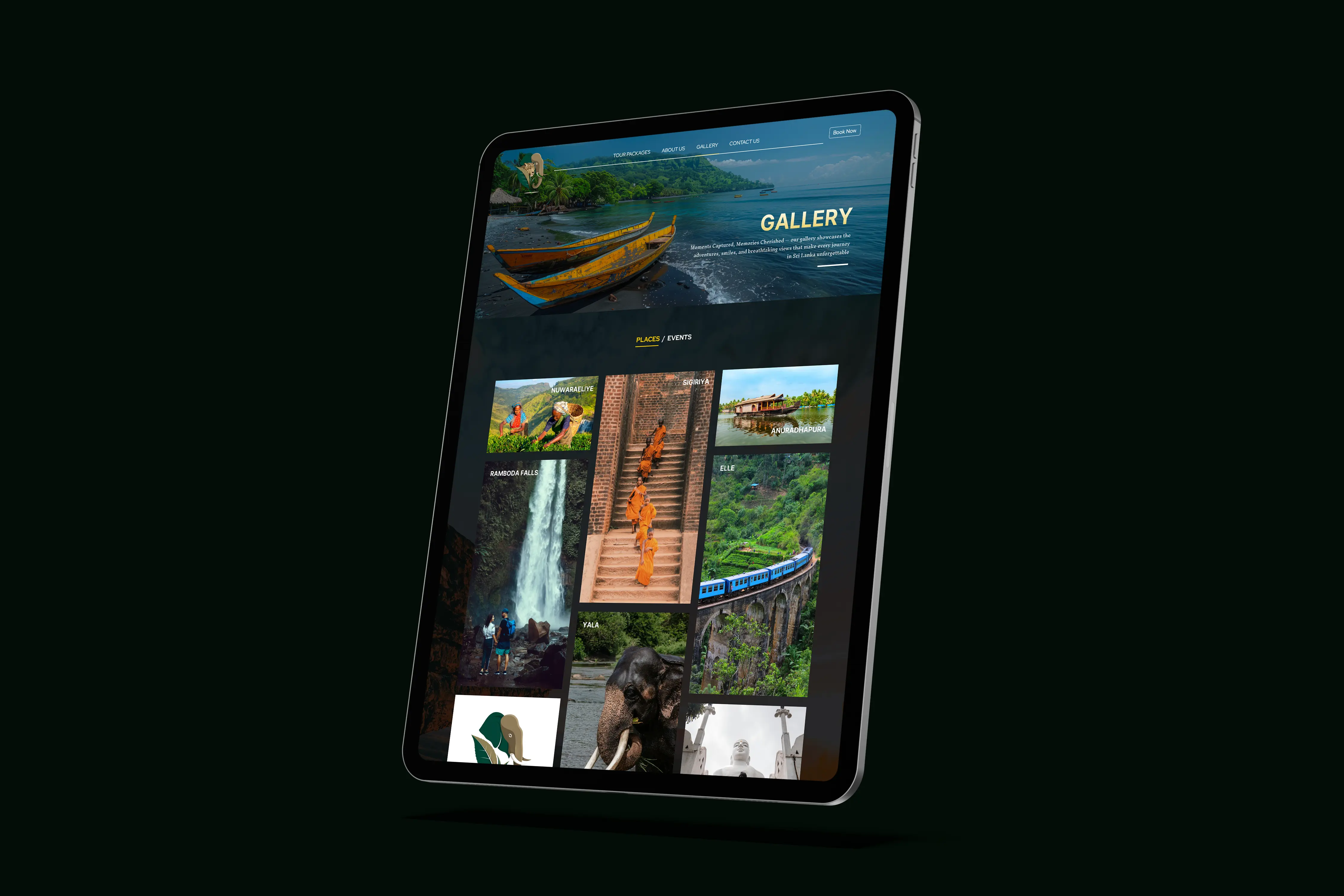 Ceylon Tours — Web Application UI