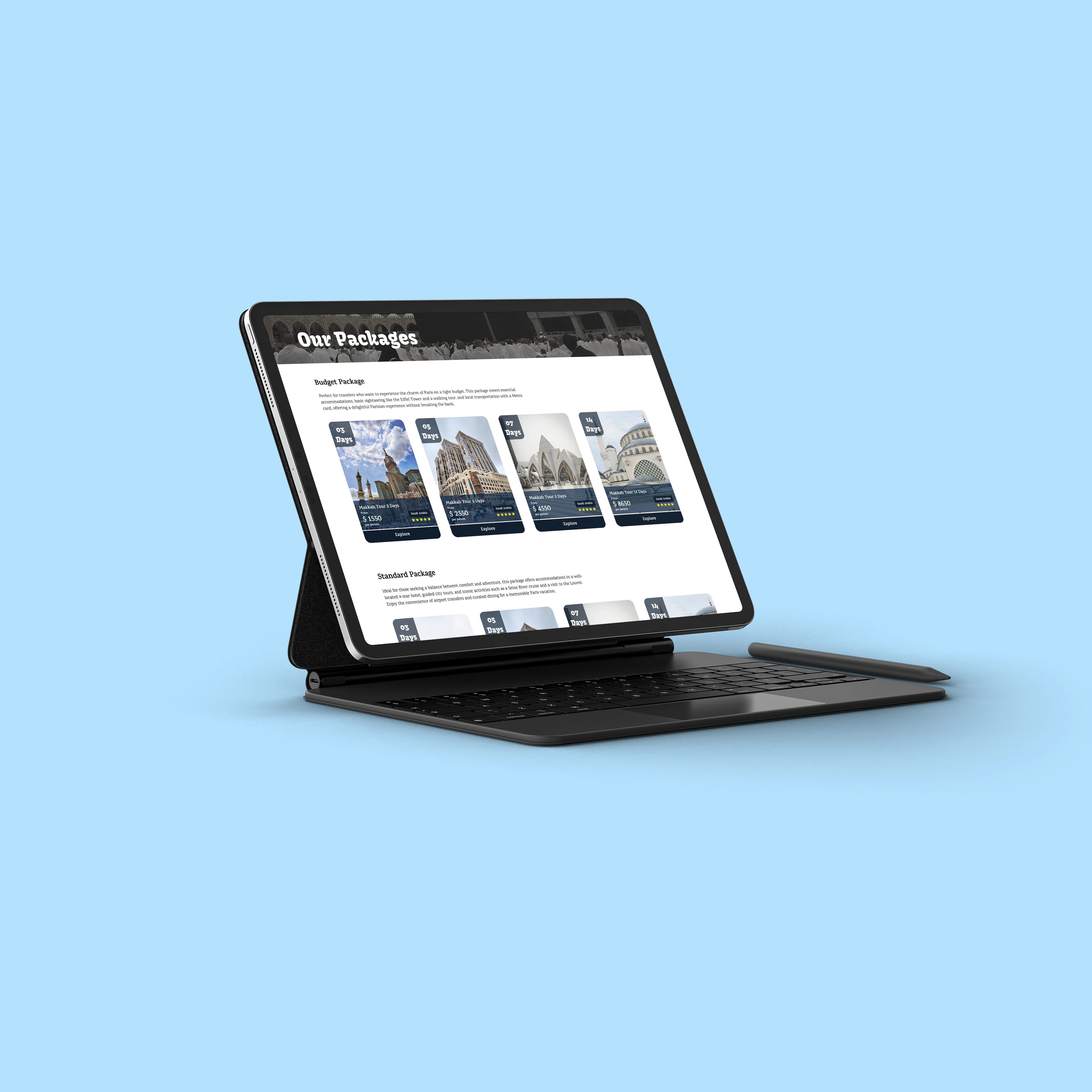 Makkha Travels — Travel Agency Website UI