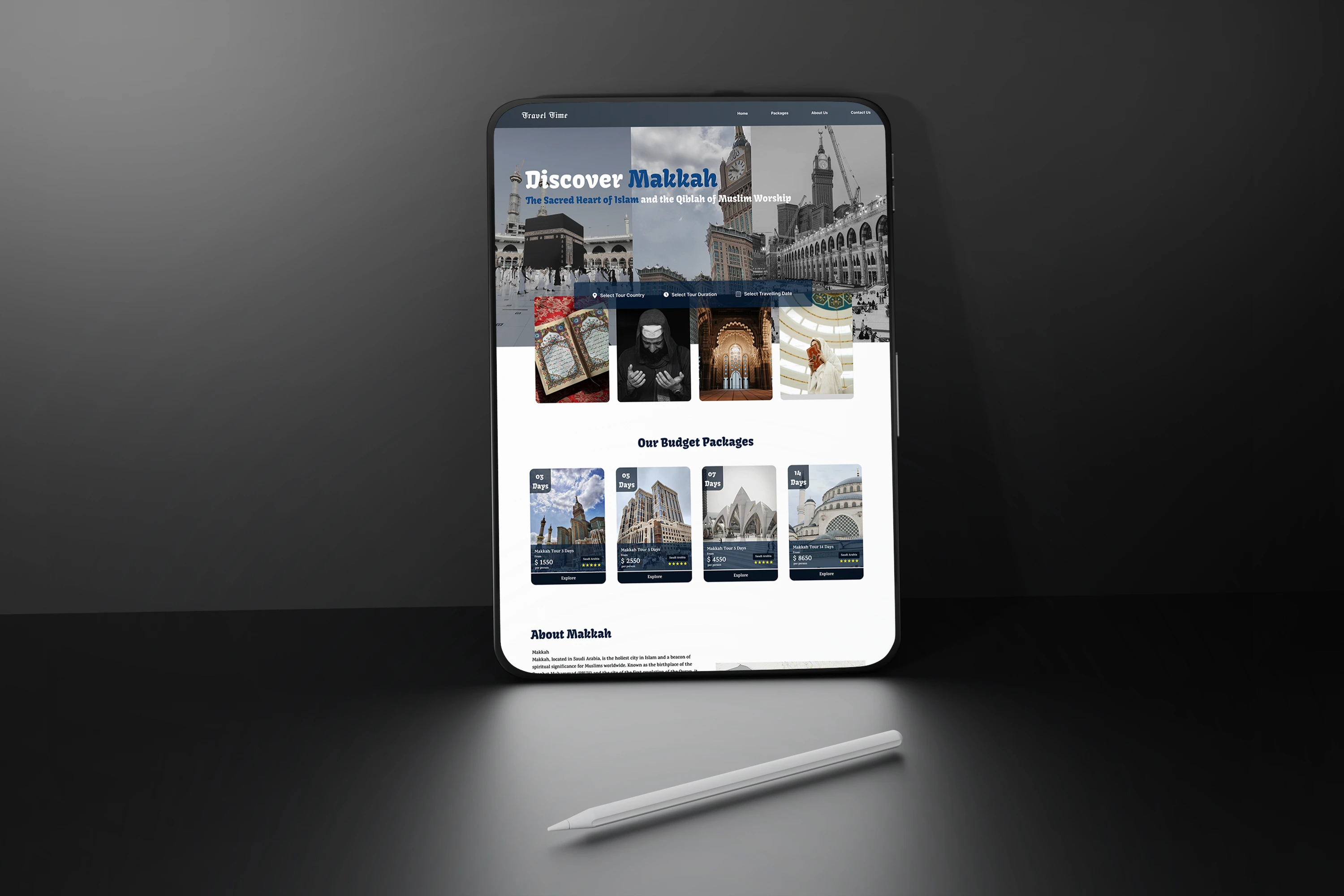 Makkha Travels — Travel Agency Website UI
