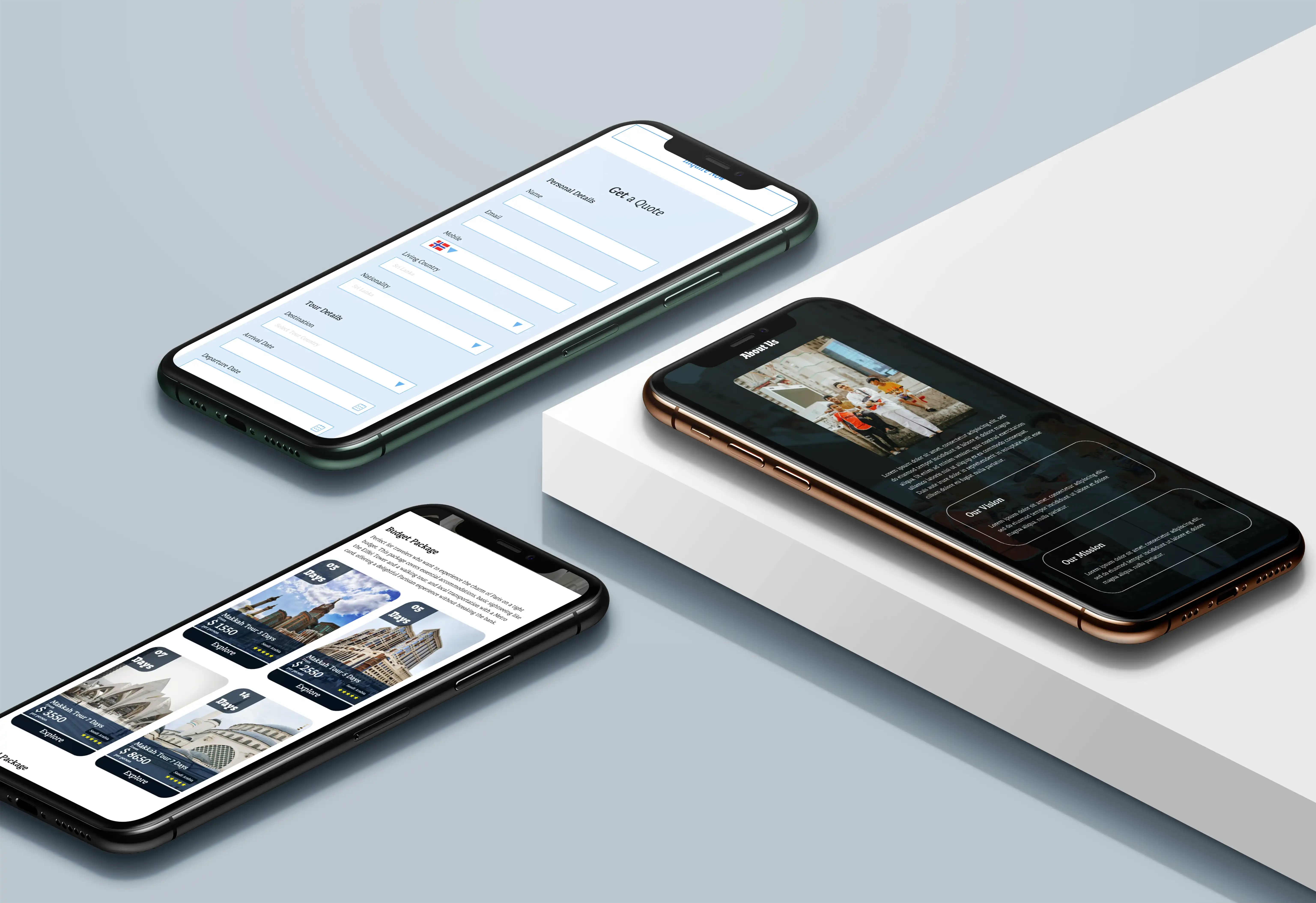 Makkha Travels — Travel Agency Website UI