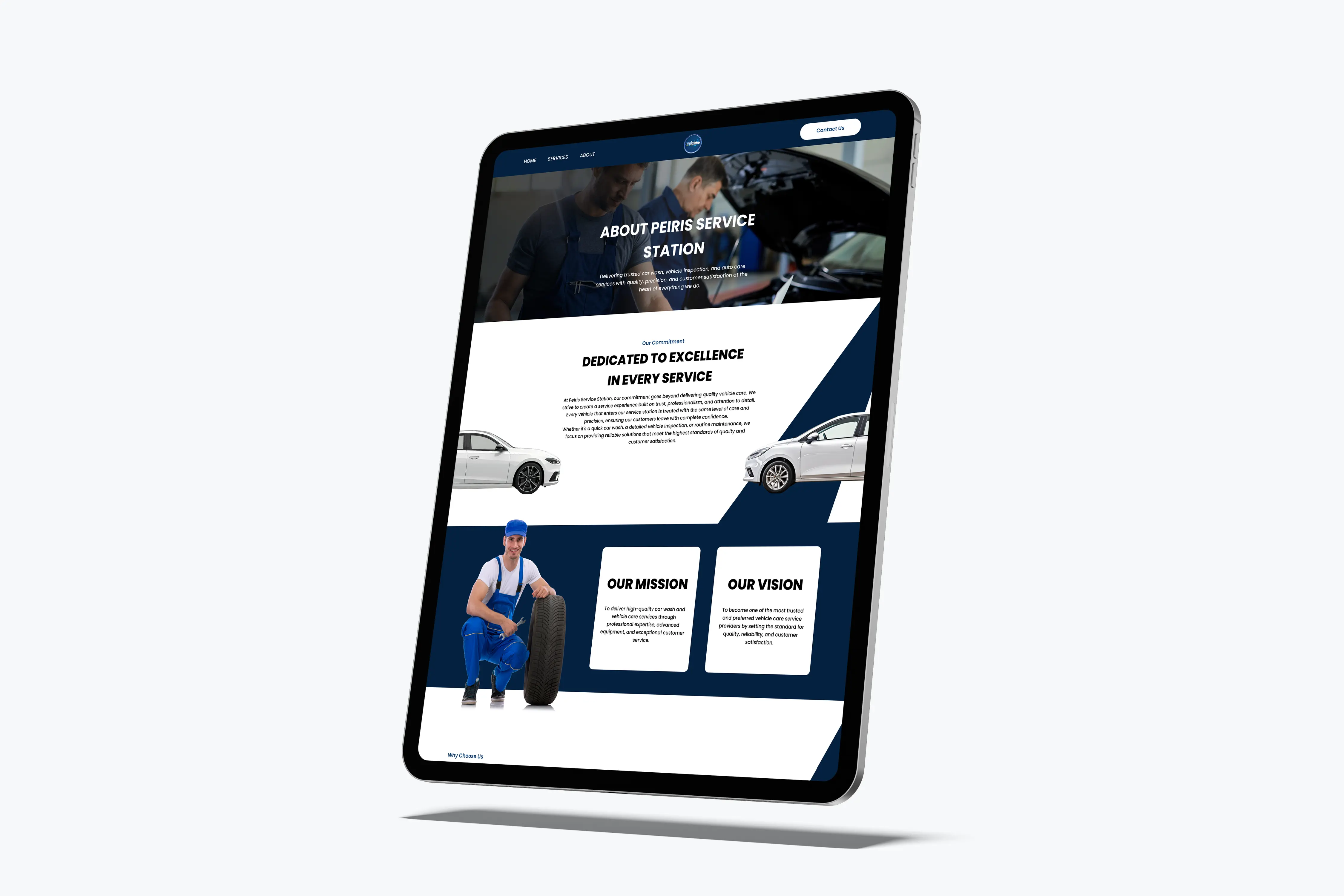 Peries Services — Web Application UI