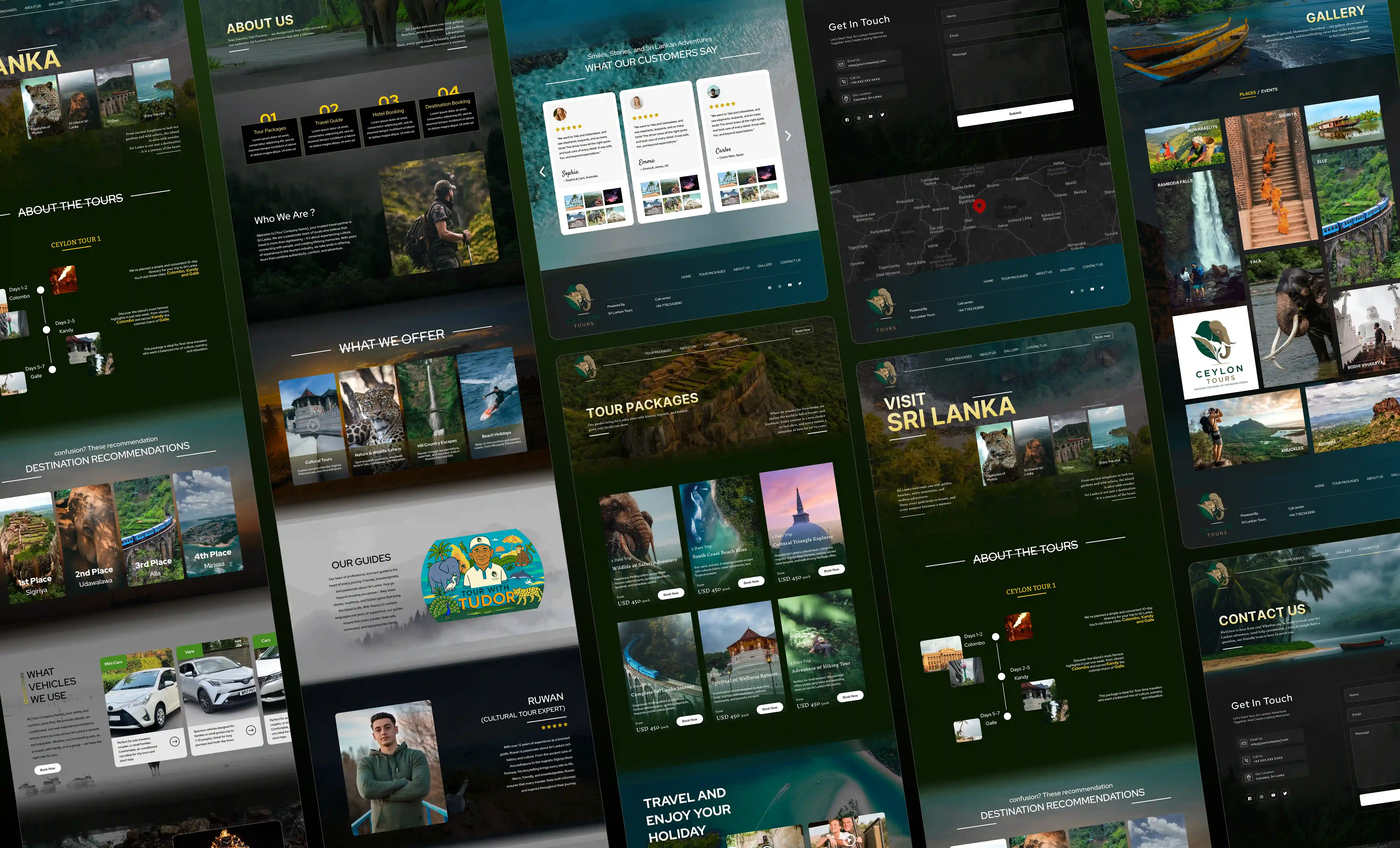 Ceylon Tours — Web Application UI