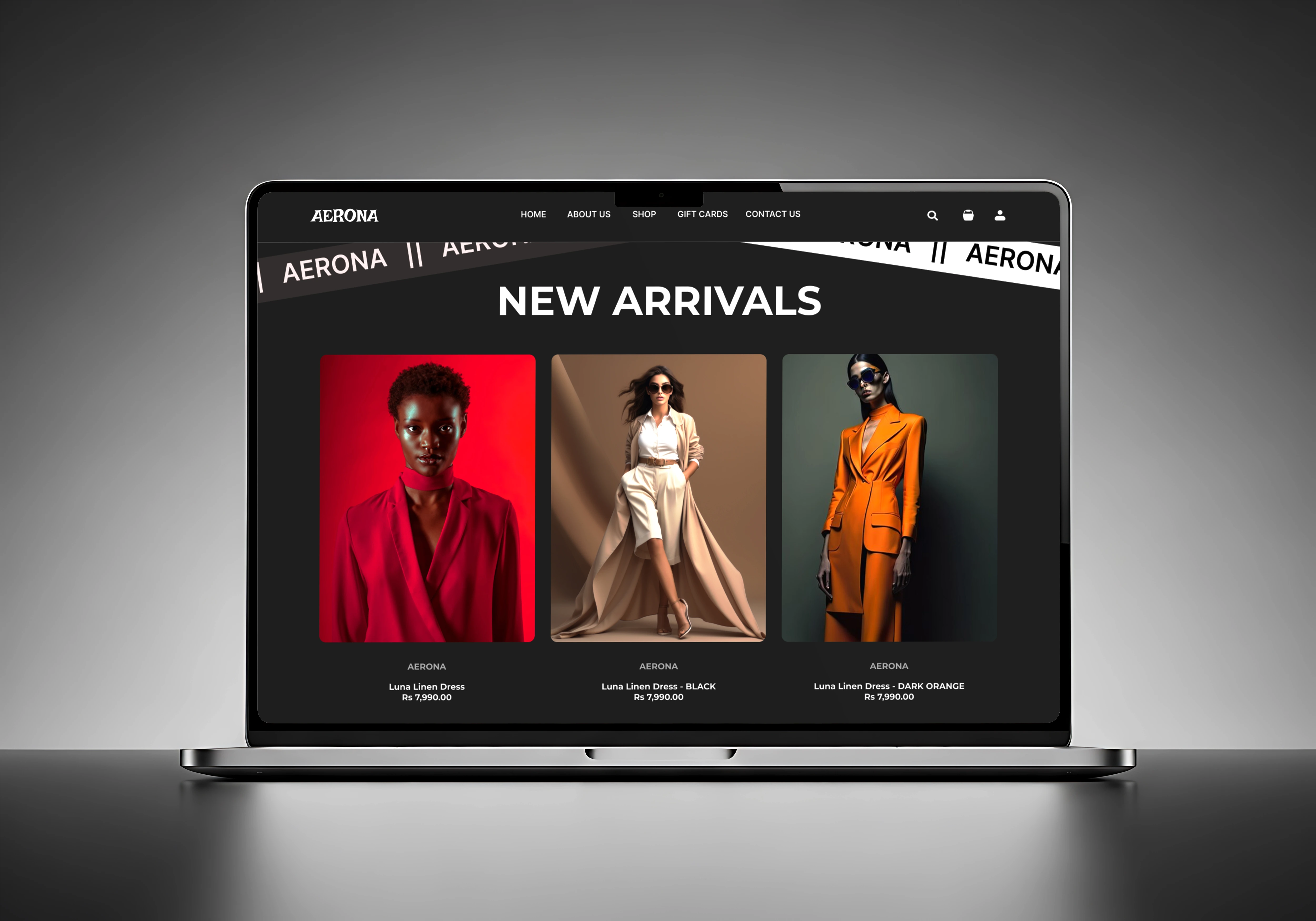 Aerona Shop — E-Commerce UI