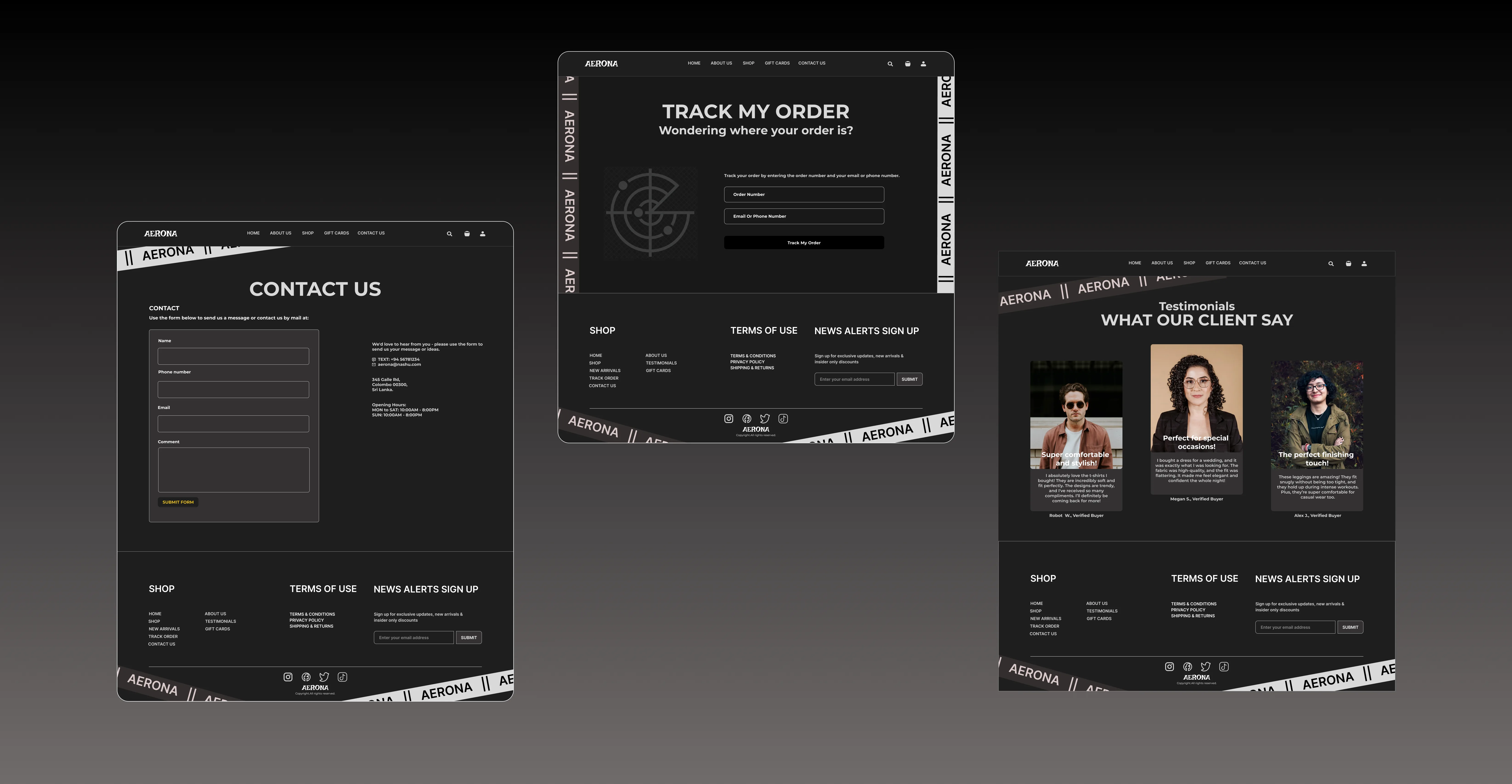 Aerona Shop — E-Commerce UI