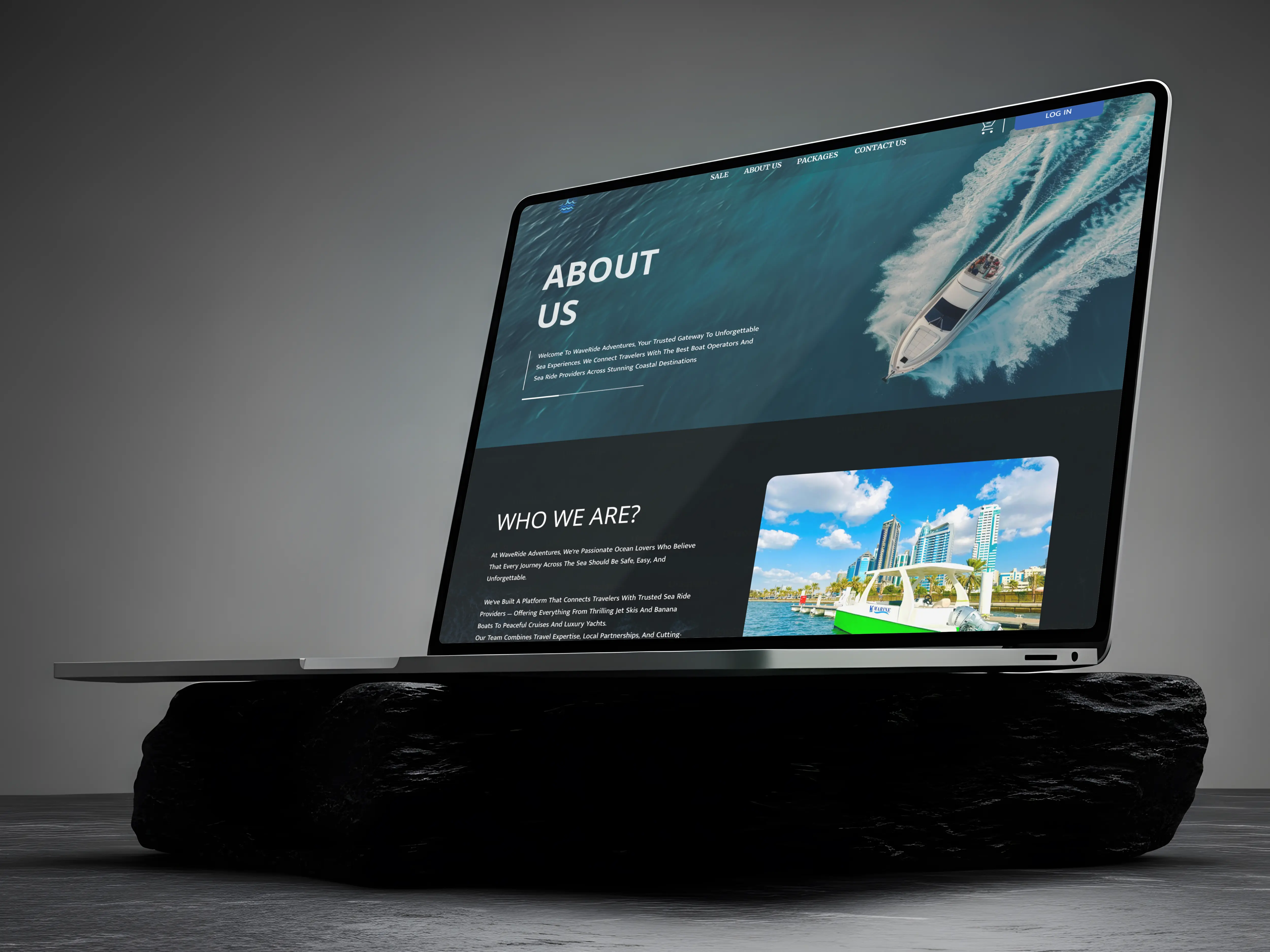 Marine — Boat Rides — Web Application UI